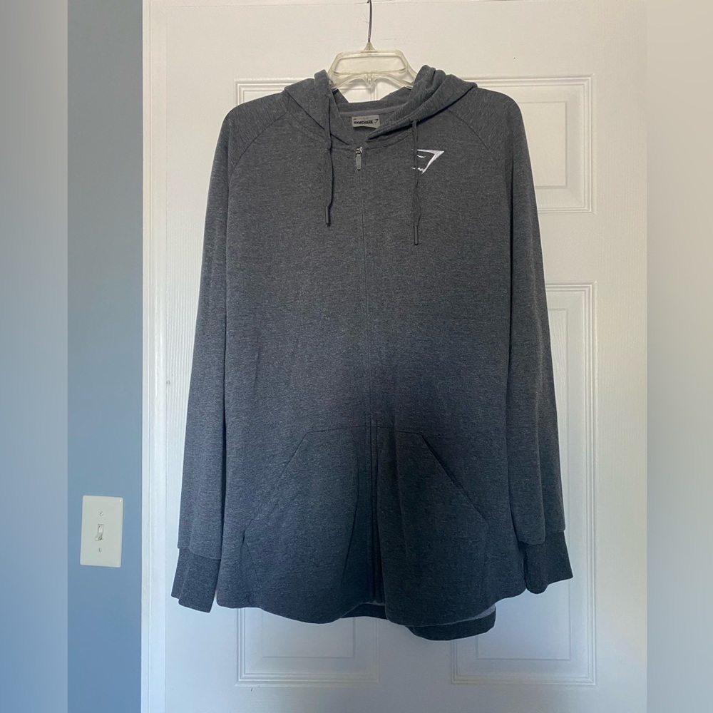 Gymshark Charcoal Zip-Up Sweater